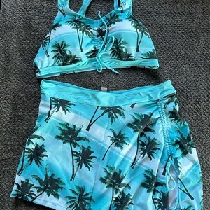 Tropical Palm Tree Bikini Set